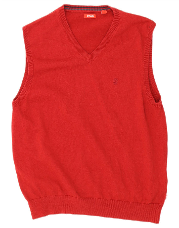 Izod Herren-Weste-Tanktop, große rote Baumwolle