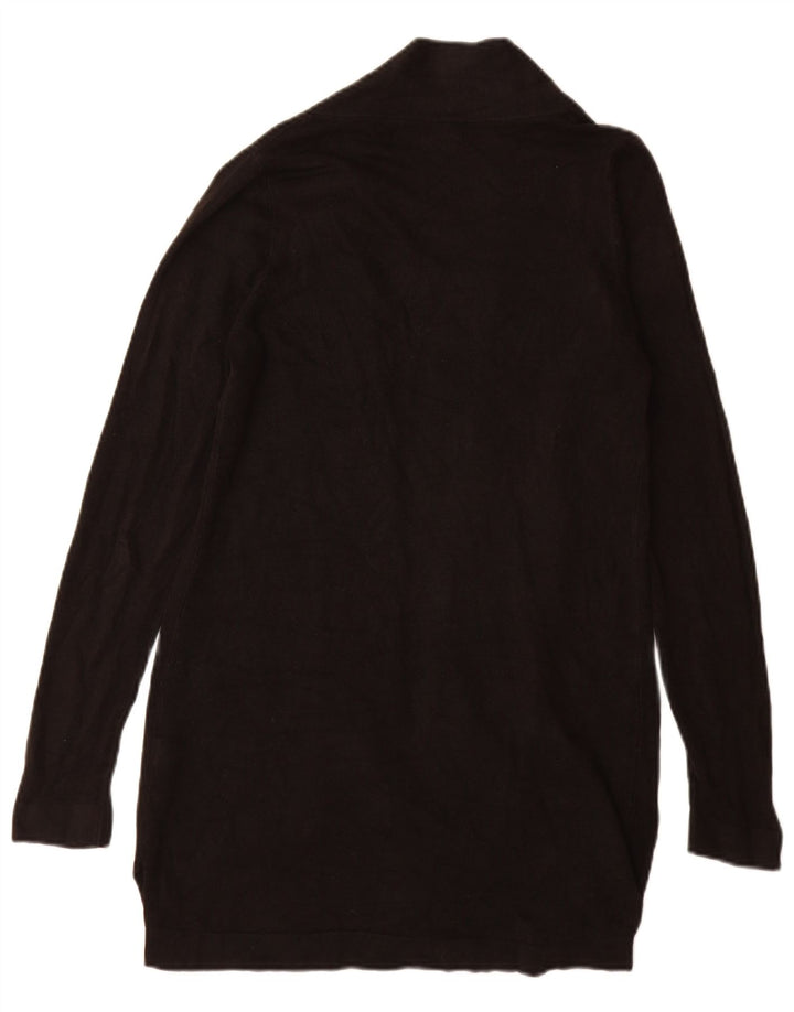 Marks & Spencer Damen Longline Open Cardigan Pullover UK 8 Small Schwarz