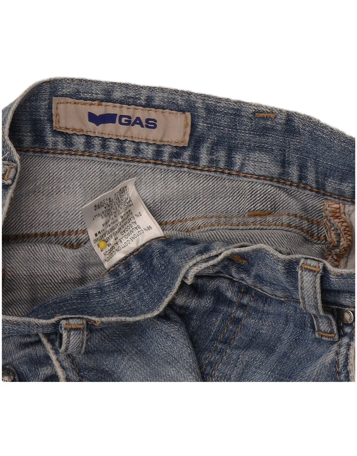 Gas Herren Straight Jeans W32 L30 Blaue Baumwolle