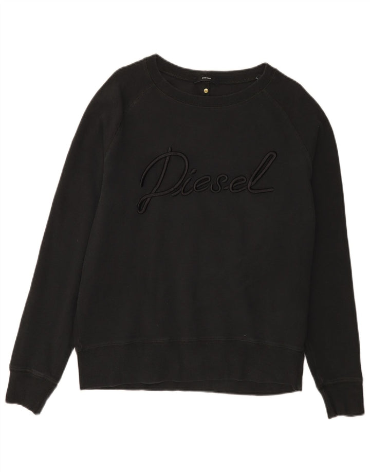 DIESEL Herren-Sweatshirt mit Grafik, Größe S, Schwarz