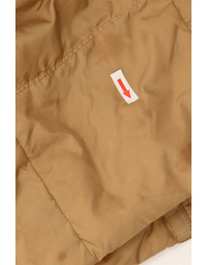 Tommy Hilfiger Wattierter Damenmantel mit Kapuze, UK 10, Größe S, braun, Polyester
