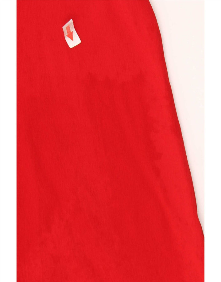 Vintage Damen Bluse Top IT 46 Große rote Seide