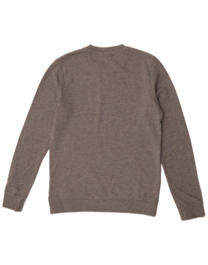 Jack & Jones Herren-Sweatshirt mit Grafik, mittelgraue Baumwolle