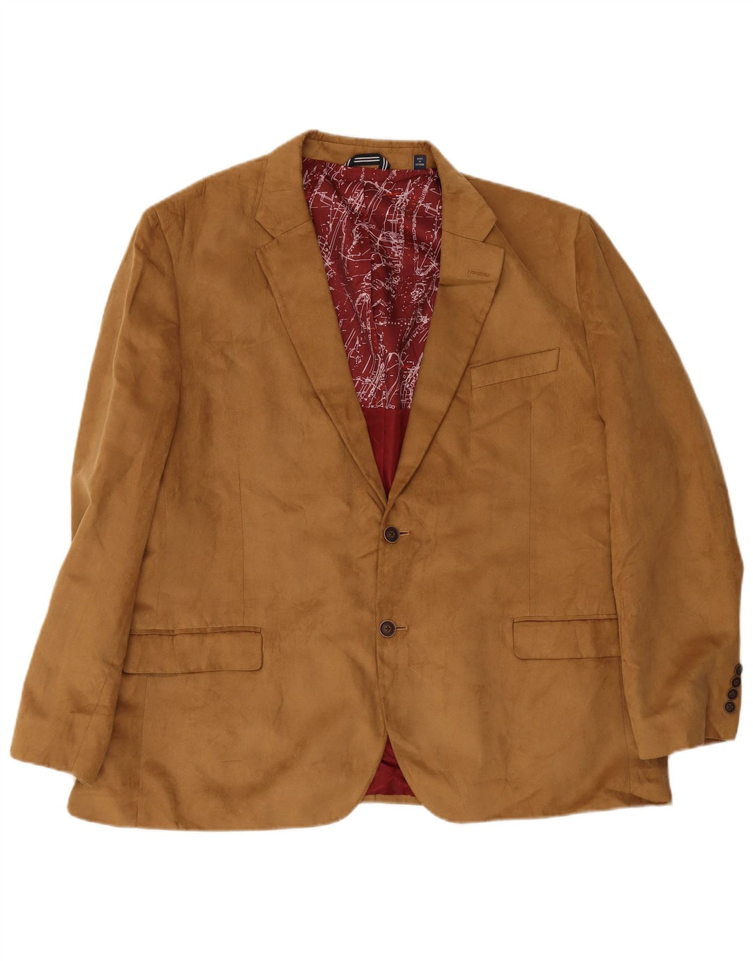 Nautica Herren-Blazer mit normaler Passform und 2 Knöpfen, IT 50, Größe L, Beige, Polyester