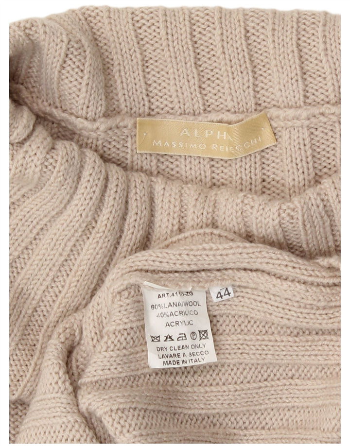 Massimo Rebecchi Damen Alpha Rollkragenpullover IT 44 Mittelbeige