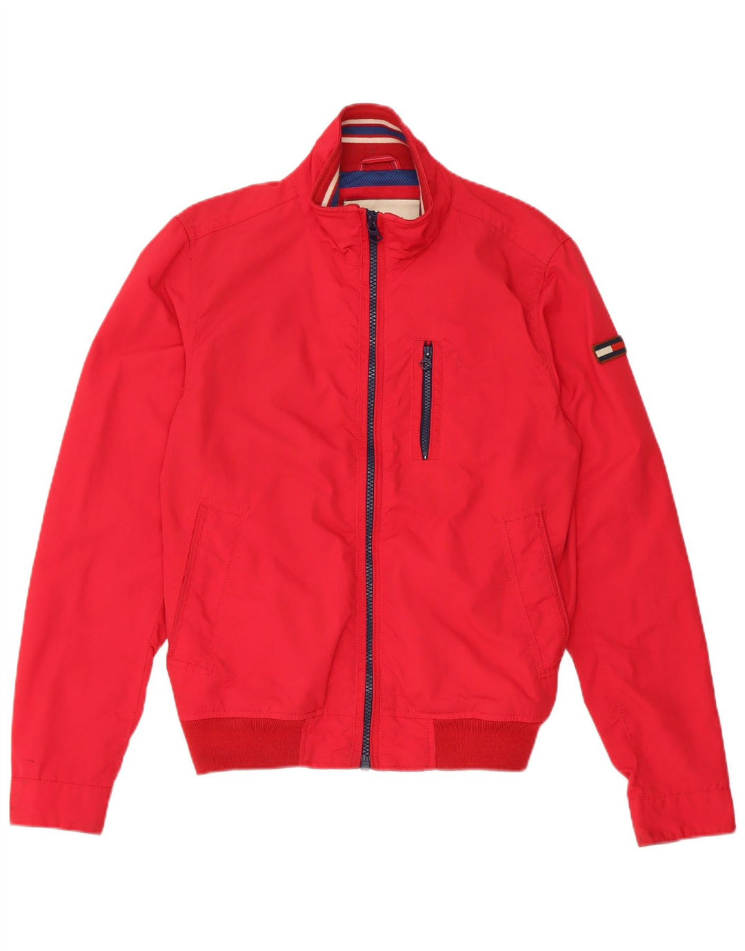 Tommy Hilfiger Herren Bomberjacke UK 36 Small Red Nylon