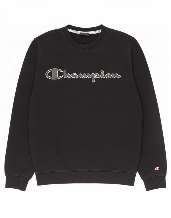 Champion Herren-Sweatshirt mit Grafik, Größe S, schwarze Baumwolle