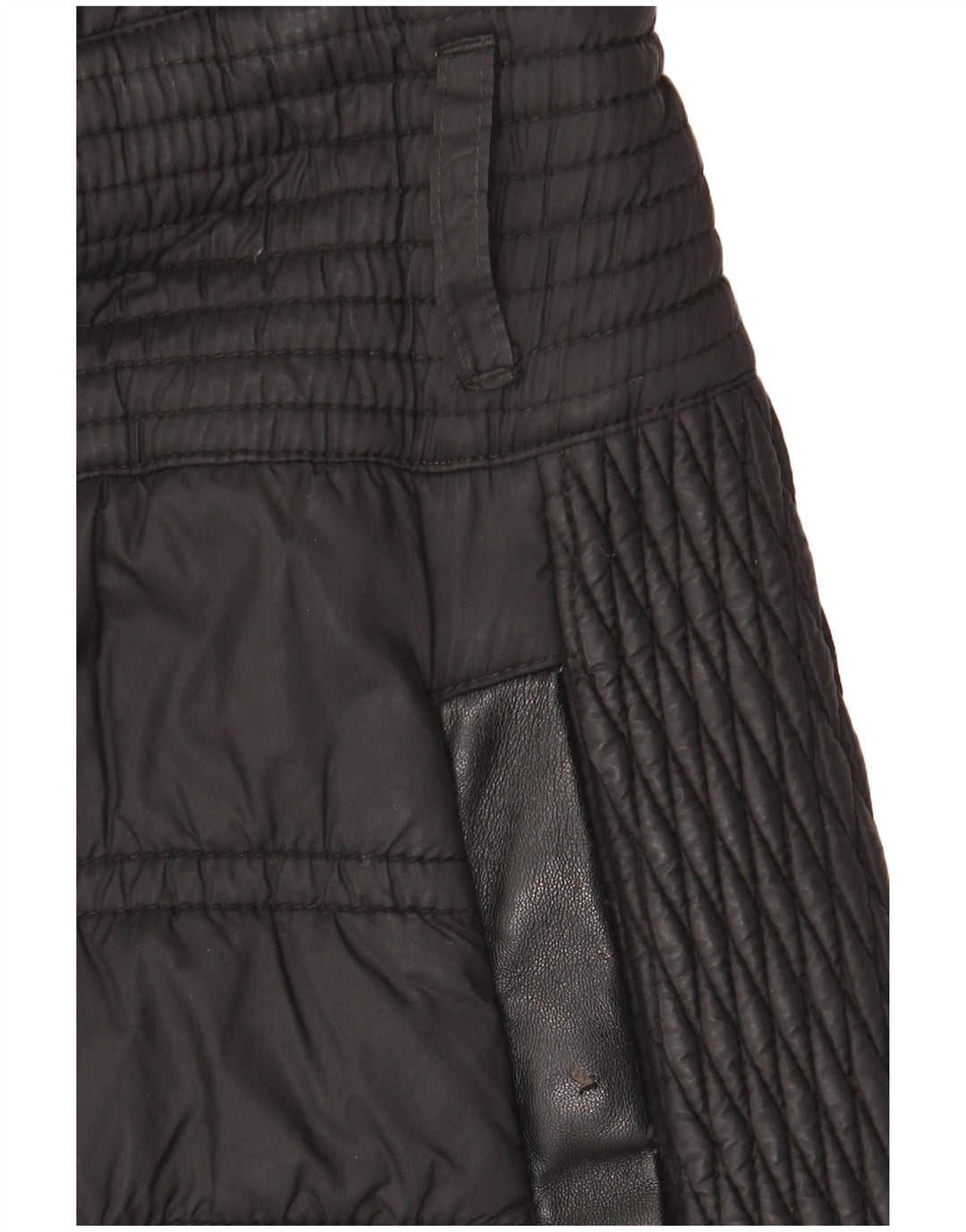 Karen Millen Herren gepolsterter Mantel UK 10 Small Schwarz Polyamid