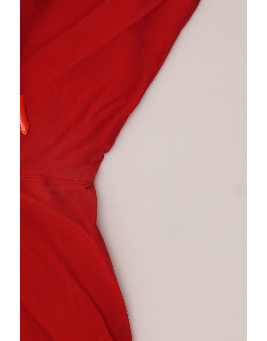 Andrea Mare Damen Hemdbluse UK 16 Große rote Seide