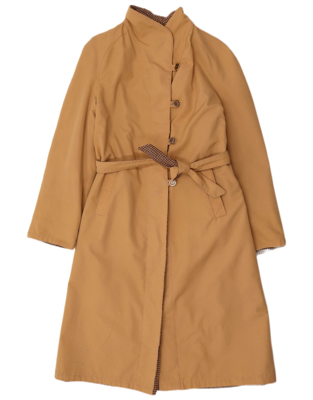 Vintage Damen Wendemantel IT 42 Mittelbeige