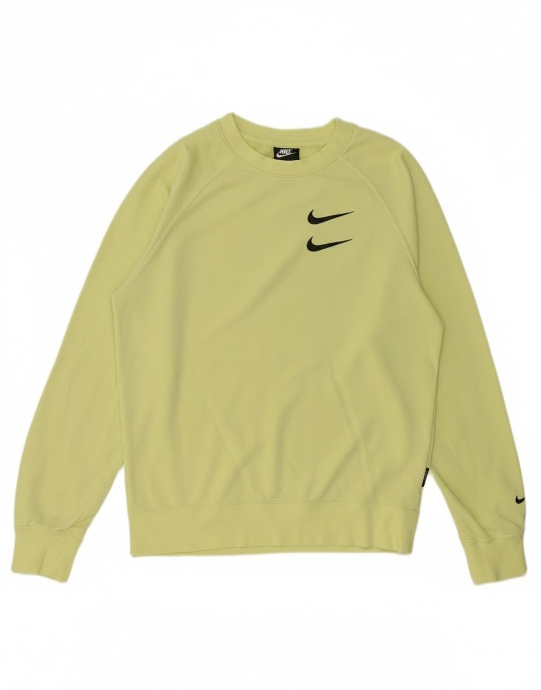 Nike Herren-Sweatshirt mit Grafik, Größe S, Gelb, Baumwolle
