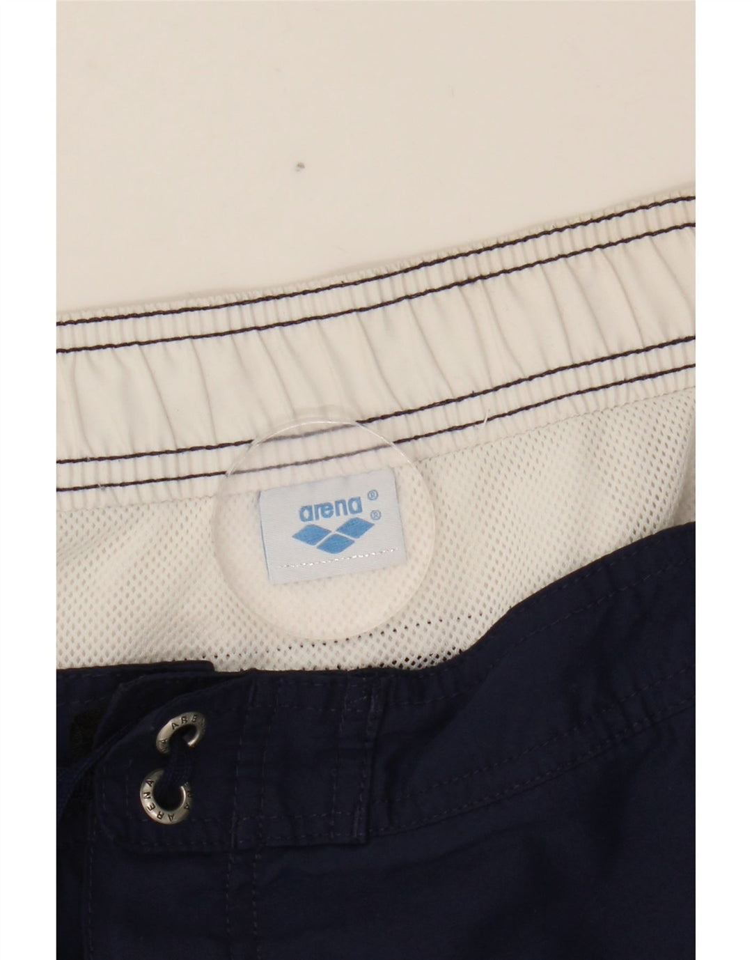 Arena Herren-Badeshorts mit Grafik, mittelgroß, Marineblau, Farbblock
