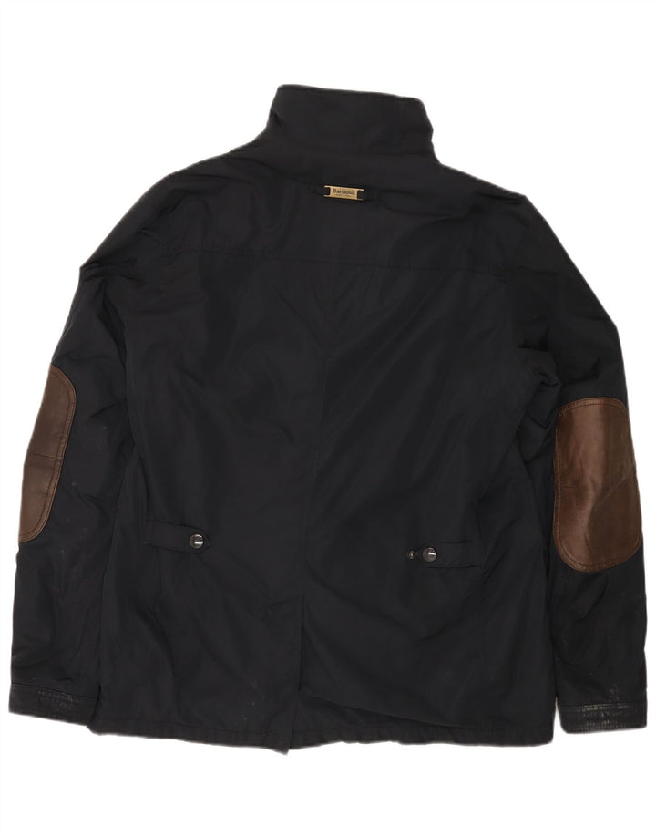 BARBOUR Herren Utility Jacke UK 40 Large Schwarz Polyester