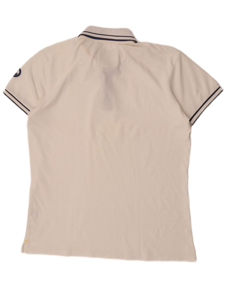 North Sails Herren Poloshirt 2XL weiß gestreift aus Baumwolle