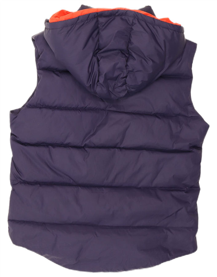 Jack Wills wattierte Herren-Weste mit Kapuze, UK 38, Mittelmarineblau, Polyester