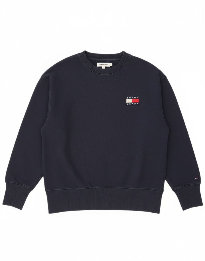 Tommy Hilfiger Herren-Sweatshirt, Pullover, klein, marineblau, Baumwolle