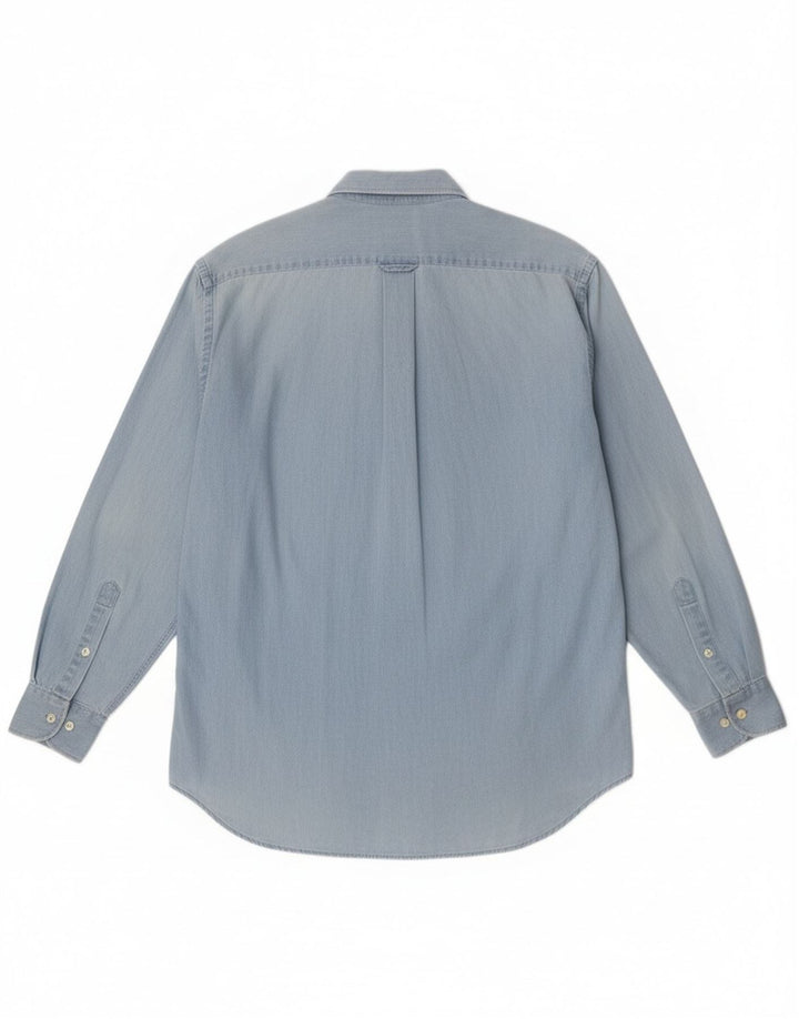 Fay Herren-Jeanshemd, klein, aus blauer Baumwolle