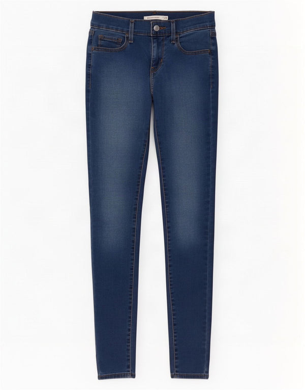 Levi's Damen 710 Super Skinny Jeans W26 L31 Blau