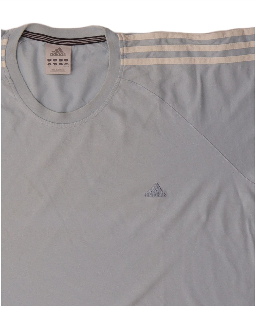 Adidas Herren T-Shirt Top 2XL Blau Baumwolle
