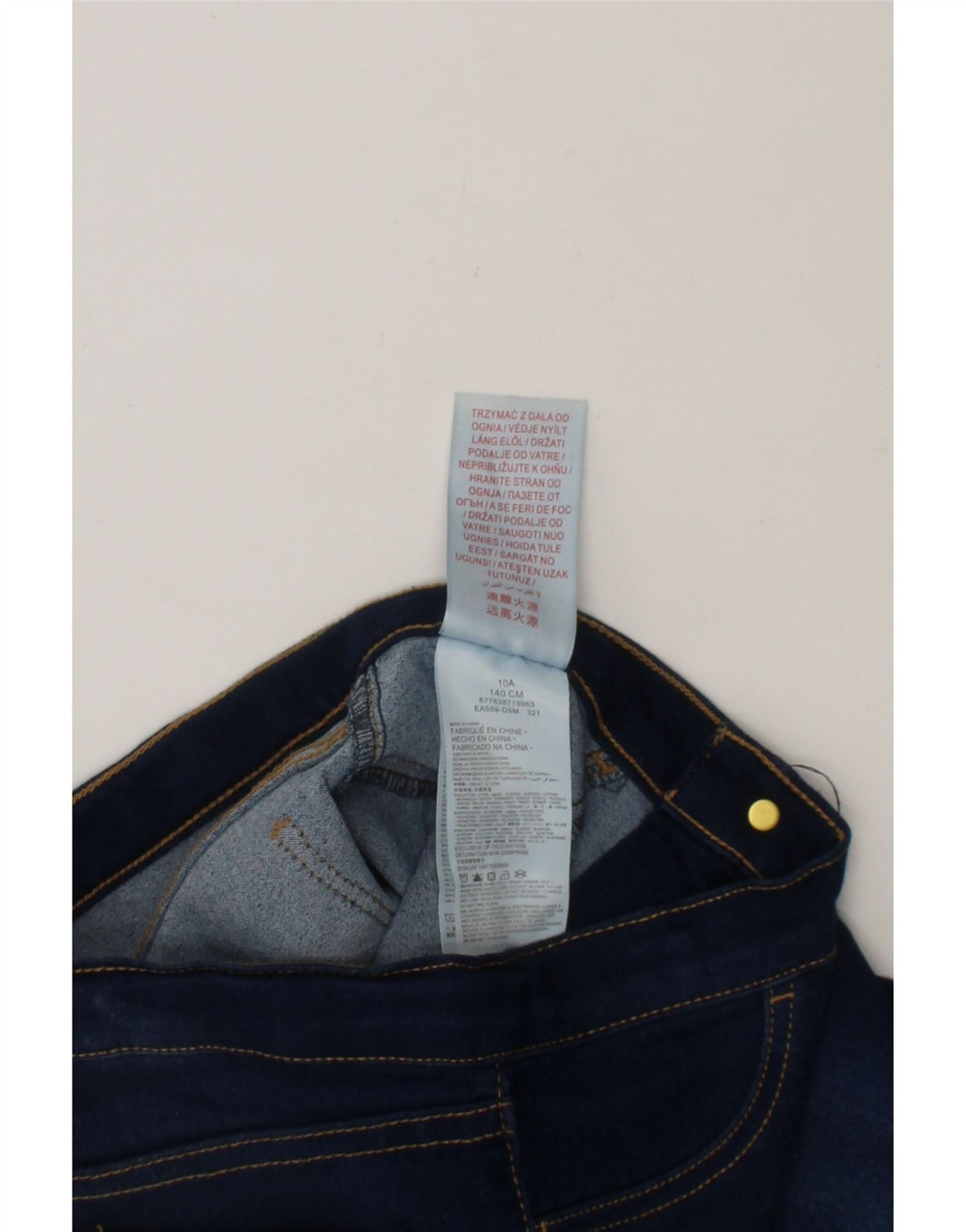 LEVI'S Girls Jegging Jeans 9-10 Years Navy Blue Cotton Vintage Levi's and Second-Hand Levi's from Messina Hembry 
