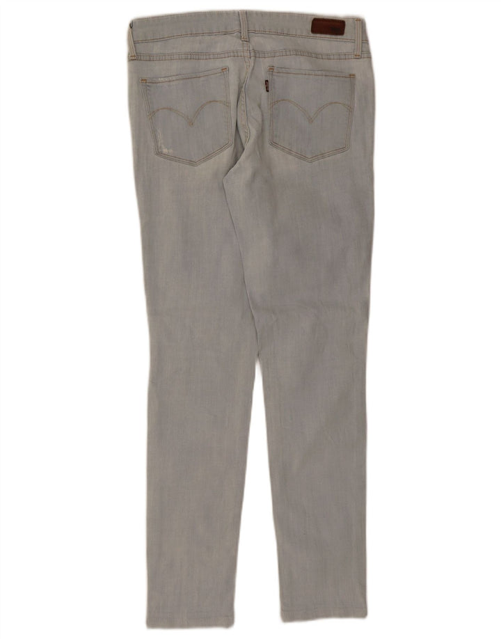 LEVI'S Damen Demi Curve Distressed Skinny Jeans W29 L29 Blau