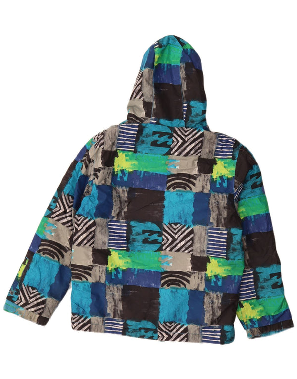 Billabong Jungen-Skijacke mit Kapuze, 13–14 Jahre, XL, mehrfarbig, Patchwork