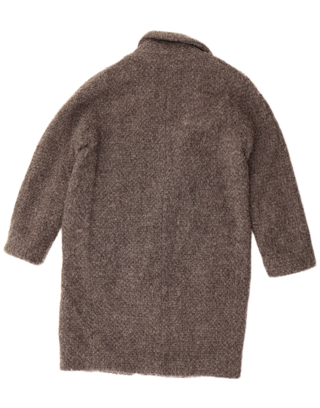 Massimo Dutti Damen Übergroßer Mantel UK 10 Small Grau