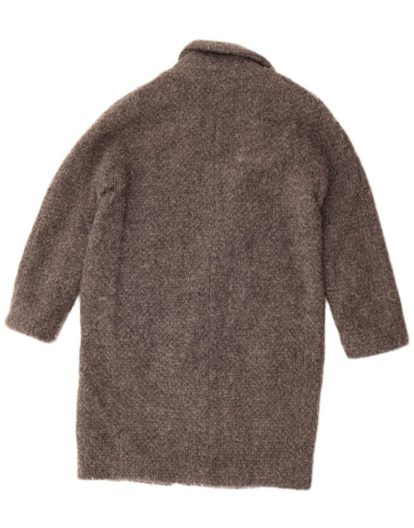 Massimo Dutti Damen Übergroßer Mantel UK 10 Small Grau