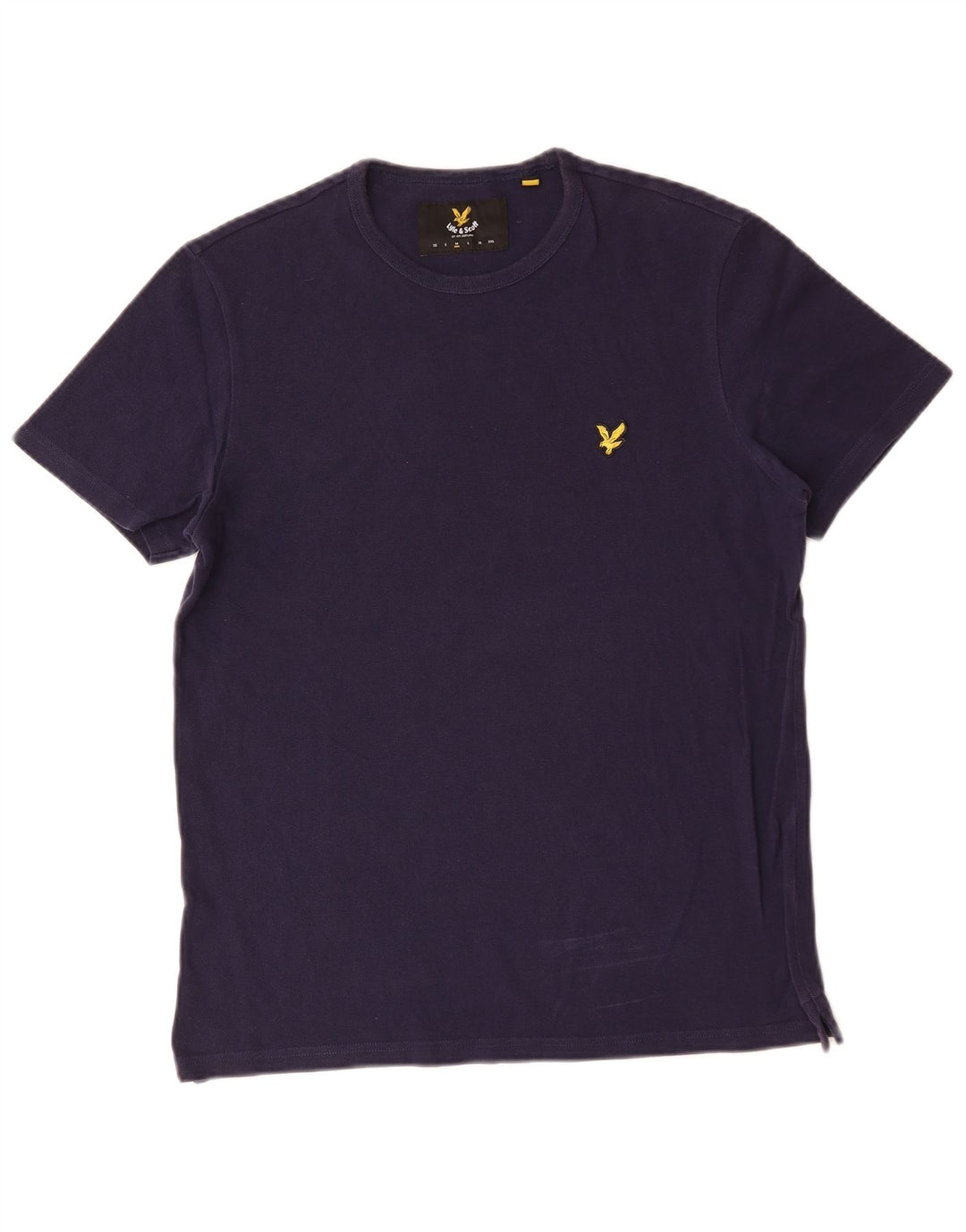 Lyle & Scott Herren-T-Shirt-Oberteil aus Baumwolle in mittlerem Marineblau