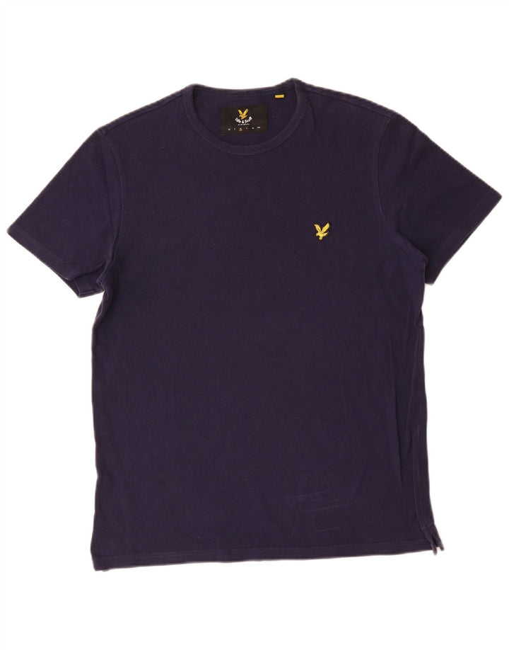 Lyle & Scott Herren-T-Shirt-Oberteil aus Baumwolle in mittlerem Marineblau