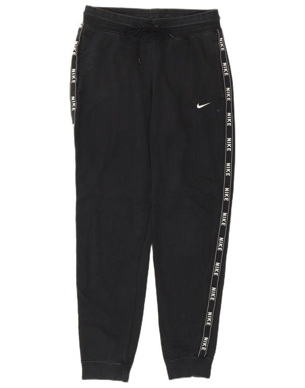 Nike Damen-Trainingshose mit Grafik, Jogginghose, UK 10, Größe S, Schwarz, Baumwolle