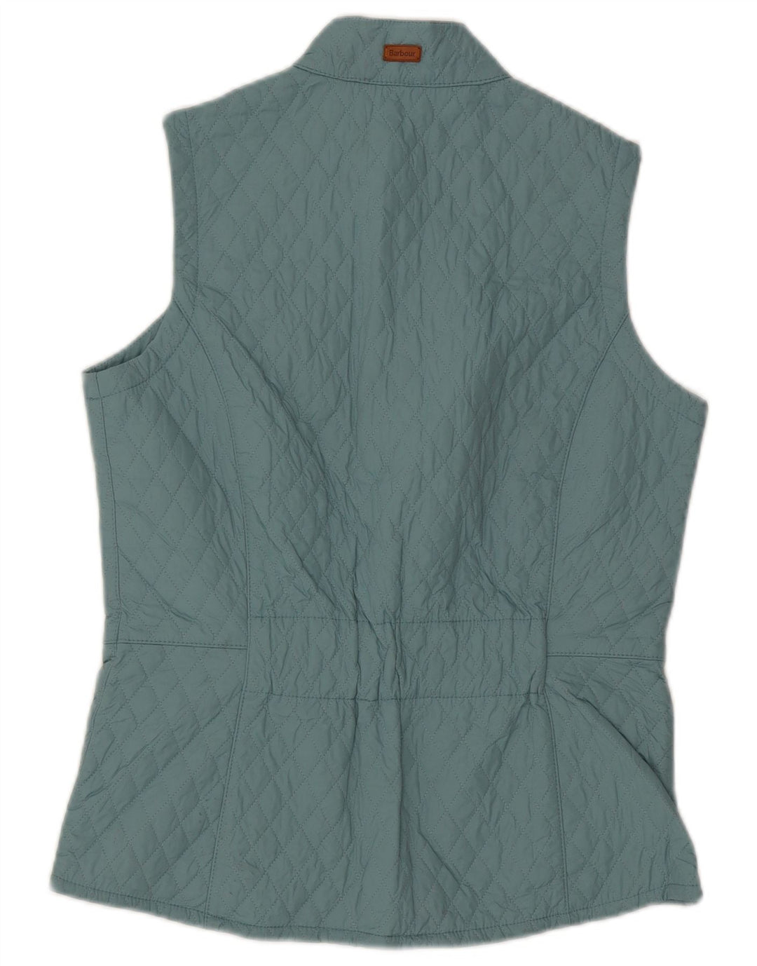 Barbour Damen Steppweste UK 12 Mittelblaues Polyamid