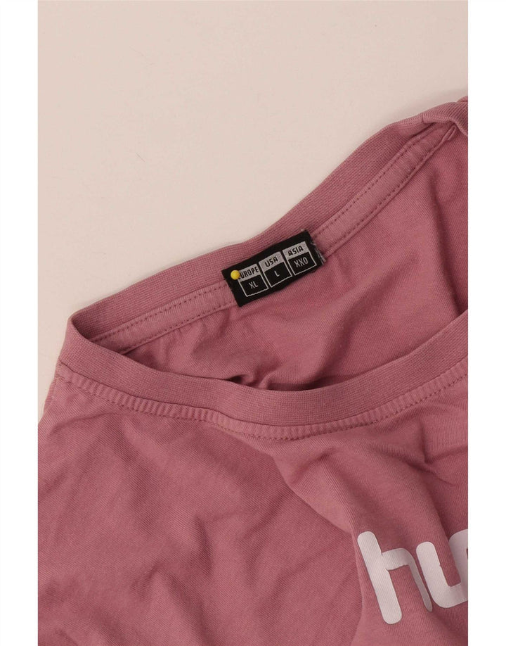 Hummel Herren T-Shirt mit Grafik, Größe L, Rosa