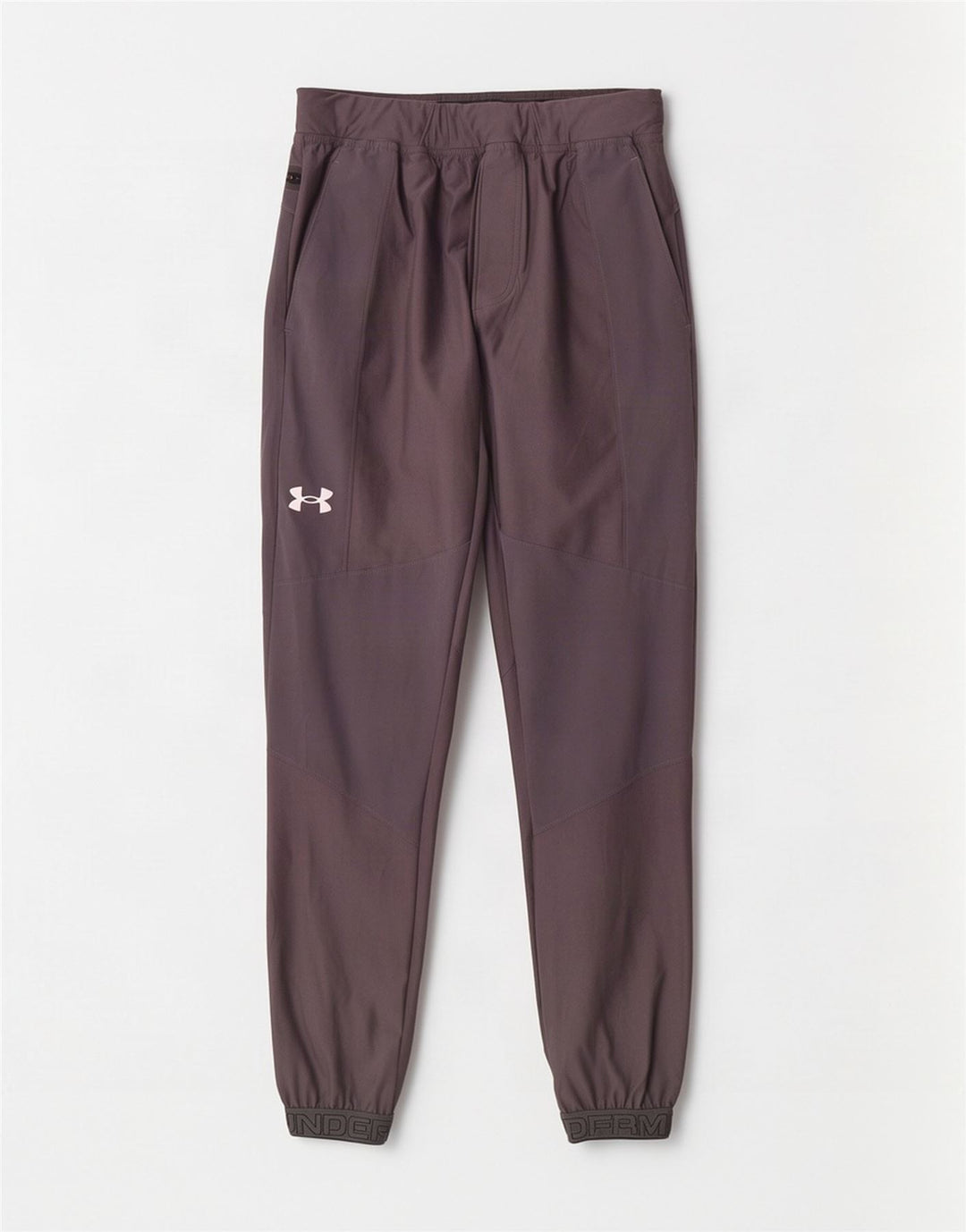 Under Armour Herren-Trainingsanzughose mit Grafik, mittelgraues Polyester