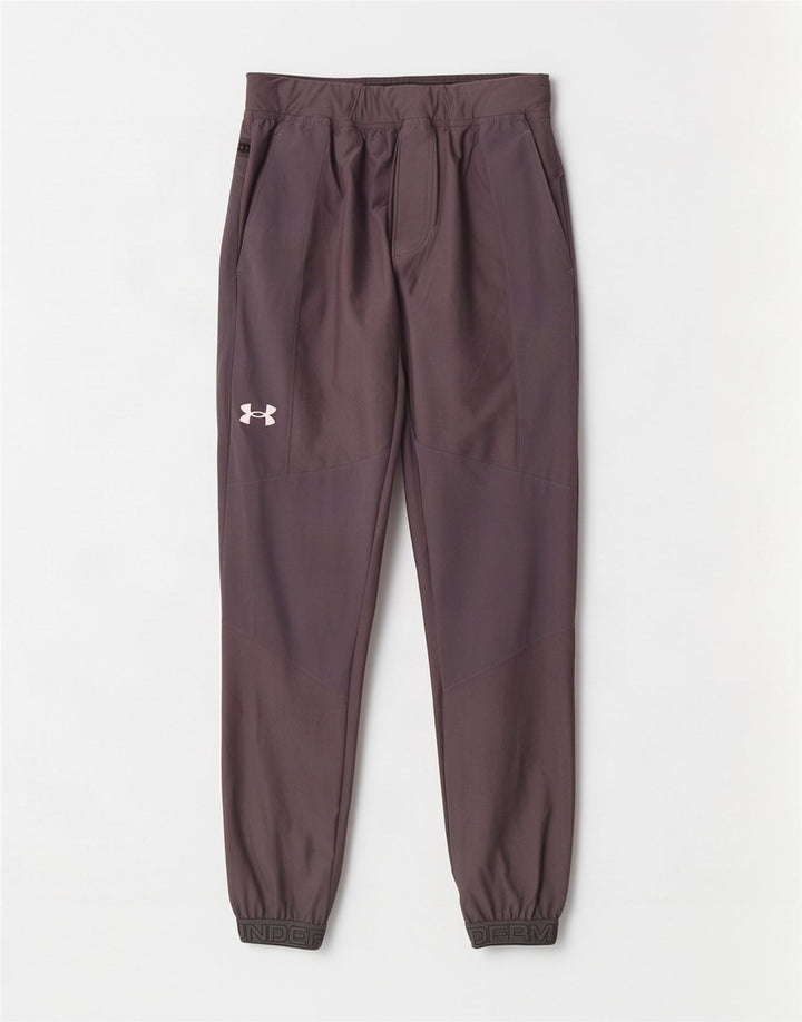 Under Armour Herren-Trainingsanzughose mit Grafik, mittelgraues Polyester