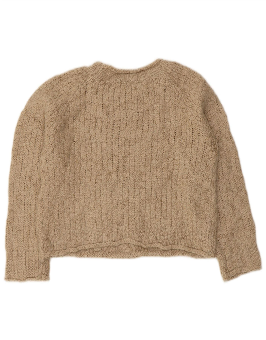 Marks & Spencer Damen Indigo-Pullover mit U-Boot-Ausschnitt, Gr. 12, Mittelbeige