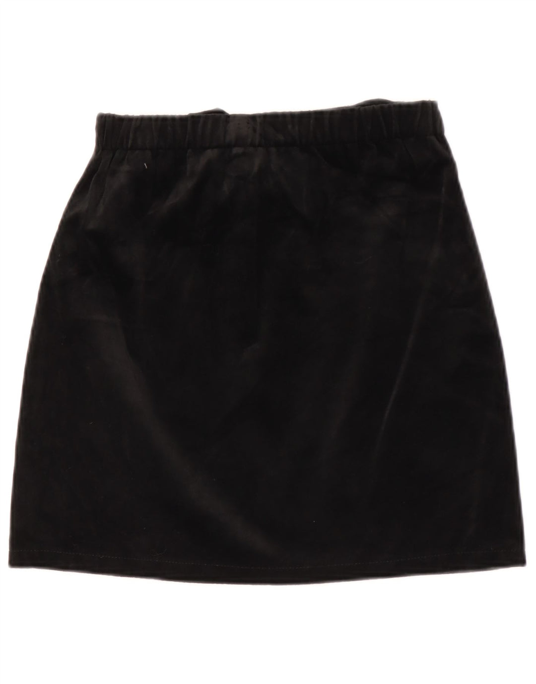 Vintage Damen Samt Minirock W26 Small Schwarz