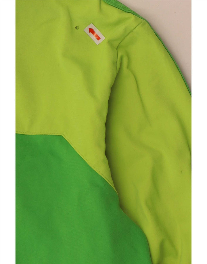 Adidas Herren Climalite-Trainingsanzug-Top-Jacke, groß, grün, Farbblock