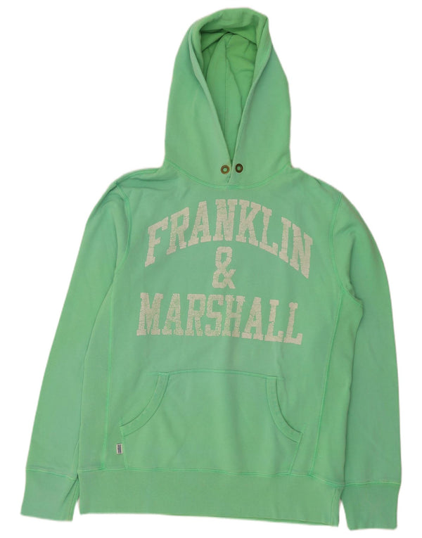 Franklin & Marshall Herren-Kapuzenpullover mit Grafik, XL, grüne Baumwolle