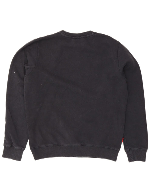 Superdry Herren-Sweatshirt-Pullover, große marineblaue Baumwolle