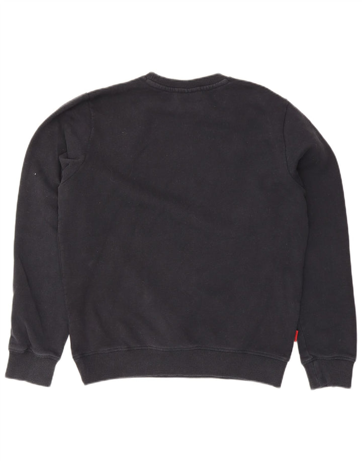 Superdry Herren-Sweatshirt-Pullover, große marineblaue Baumwolle