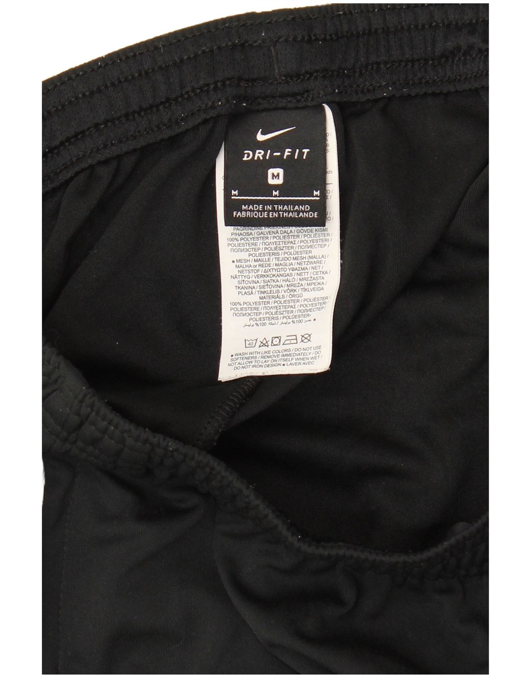 NIKE Herren Dri Fit Trainingshose Mittelschwarzes Colourblock-Polyester
