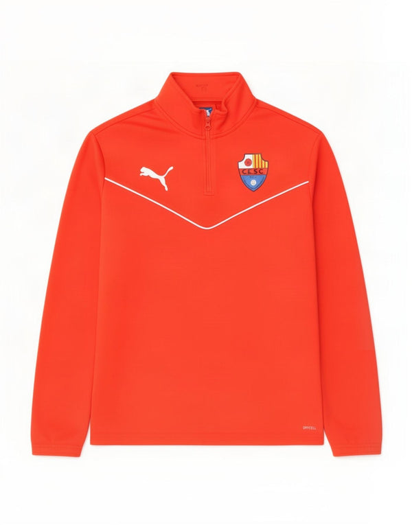 Puma Boys Club Esportiu Santes Creus Pullover-Trainingsanzug-Oberteil, 13–14 Jahre, Rot