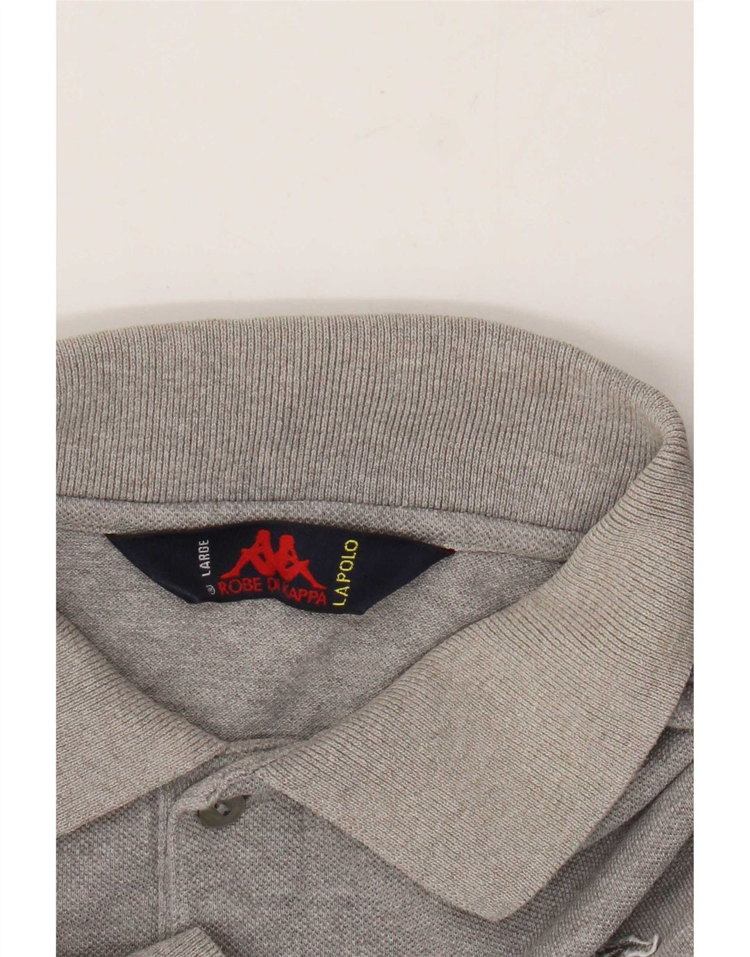 Kappa Herren-Poloshirt, groß, grau meliert