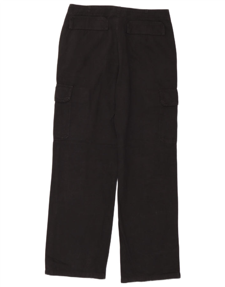 Zara Damen gerade Cargohose EU 40 Medium W30 L30 Schwarz