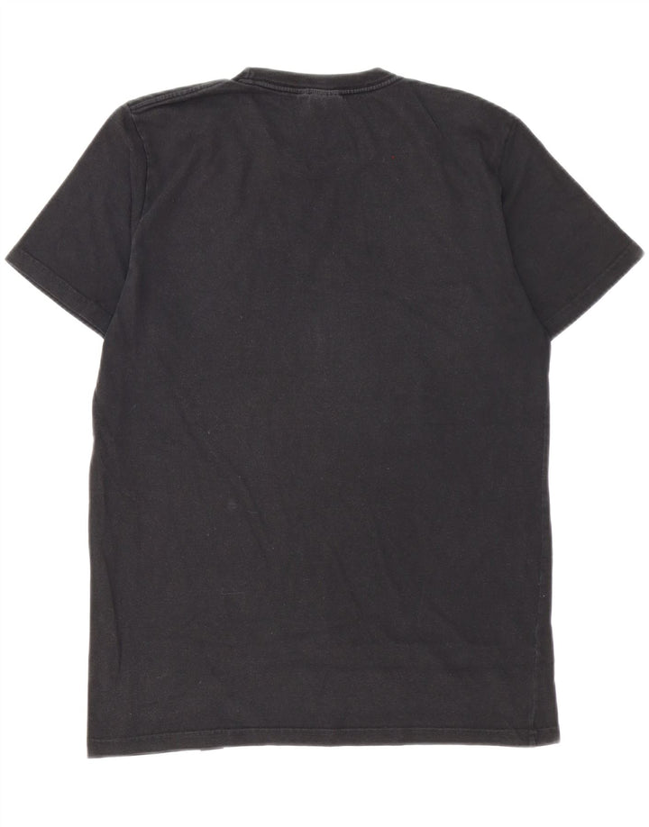 Carhartt Herren Grafik-T-Shirt-Oberteil aus mittelschwarzer Baumwolle