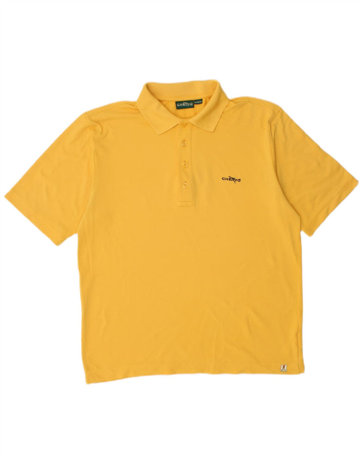 Chervo Herren Poloshirt IT 50 Mittelgelbes Polyamid