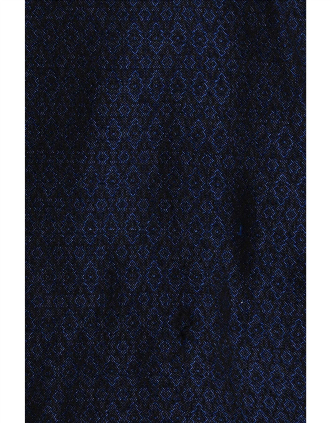 Vintage Damen Zweireihiger Mantel UK 16 Groß Marineblau Geometrisch