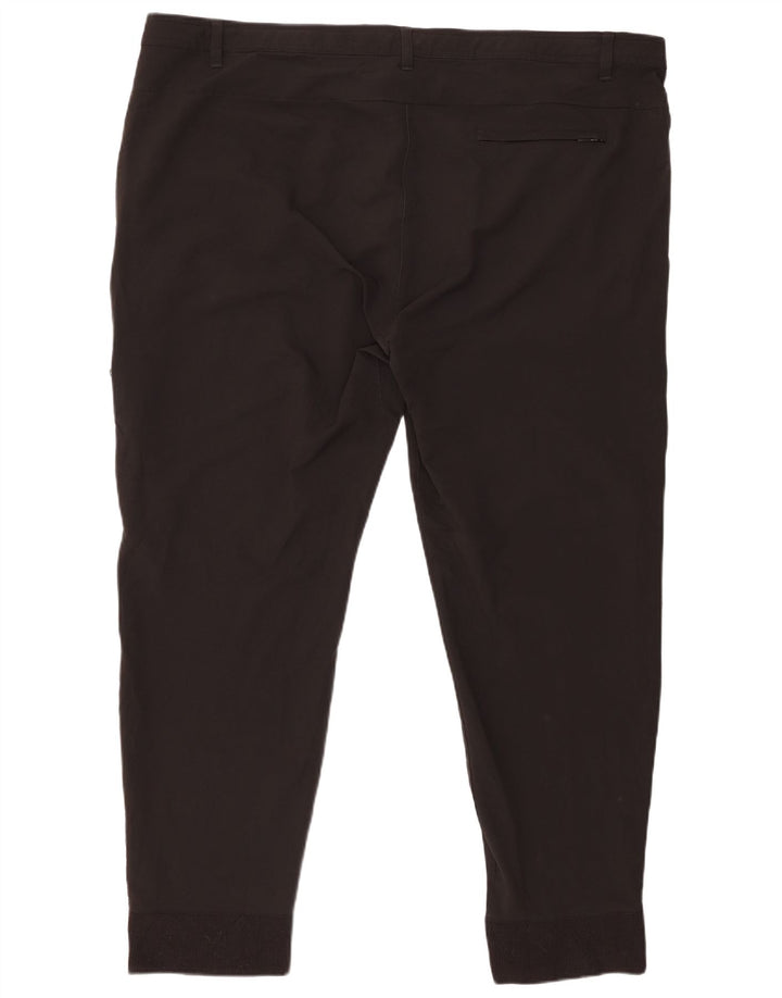 RUSSELL ATHLETIC Damen Slim Cargohose 2XL W32 L30 Schwarz Polyester