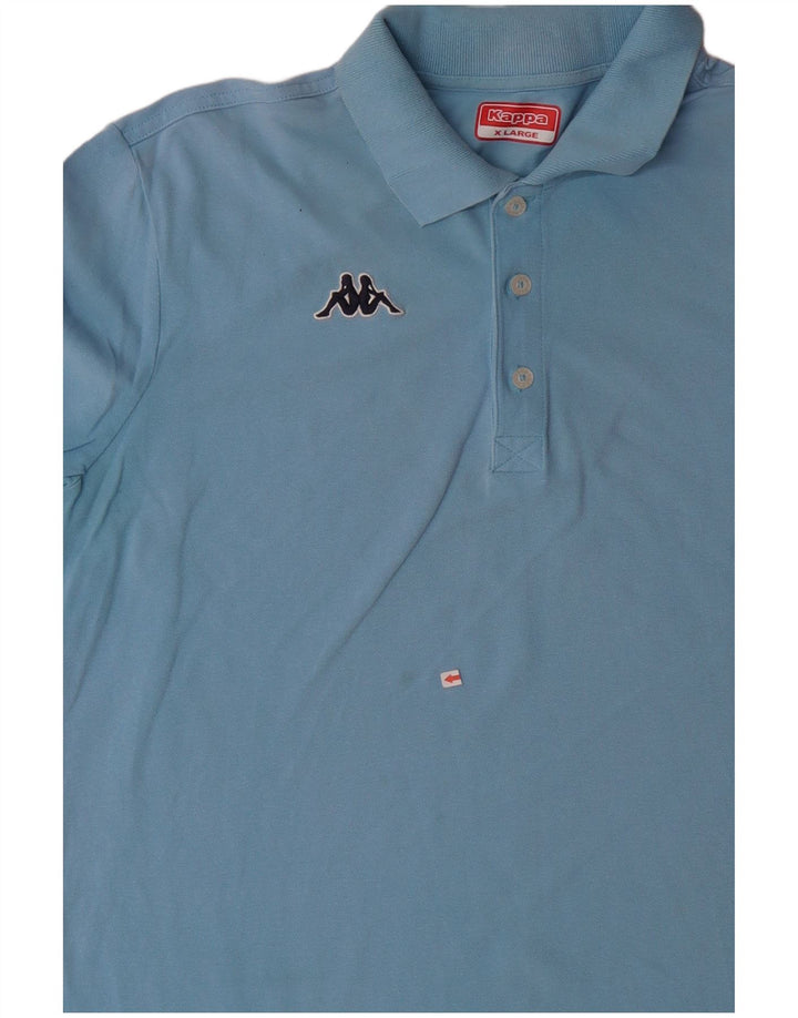 Kappa Herren Poloshirt XL Blau Baumwolle